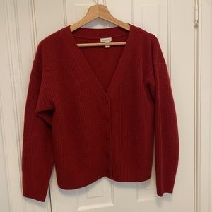 Garnet Hill 100% Cashmere cardigan